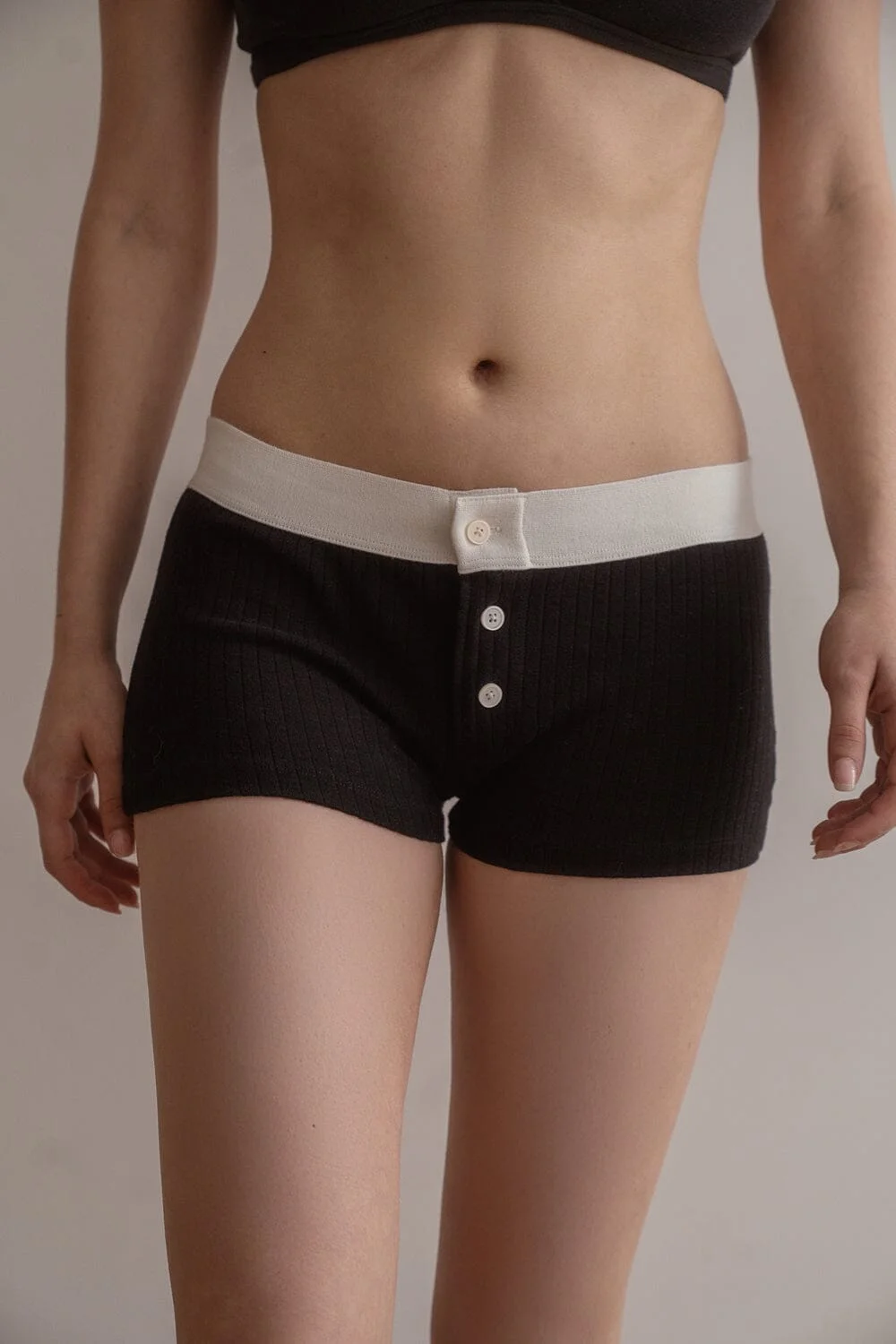 Boy Short Thick Ribbed Underwear
