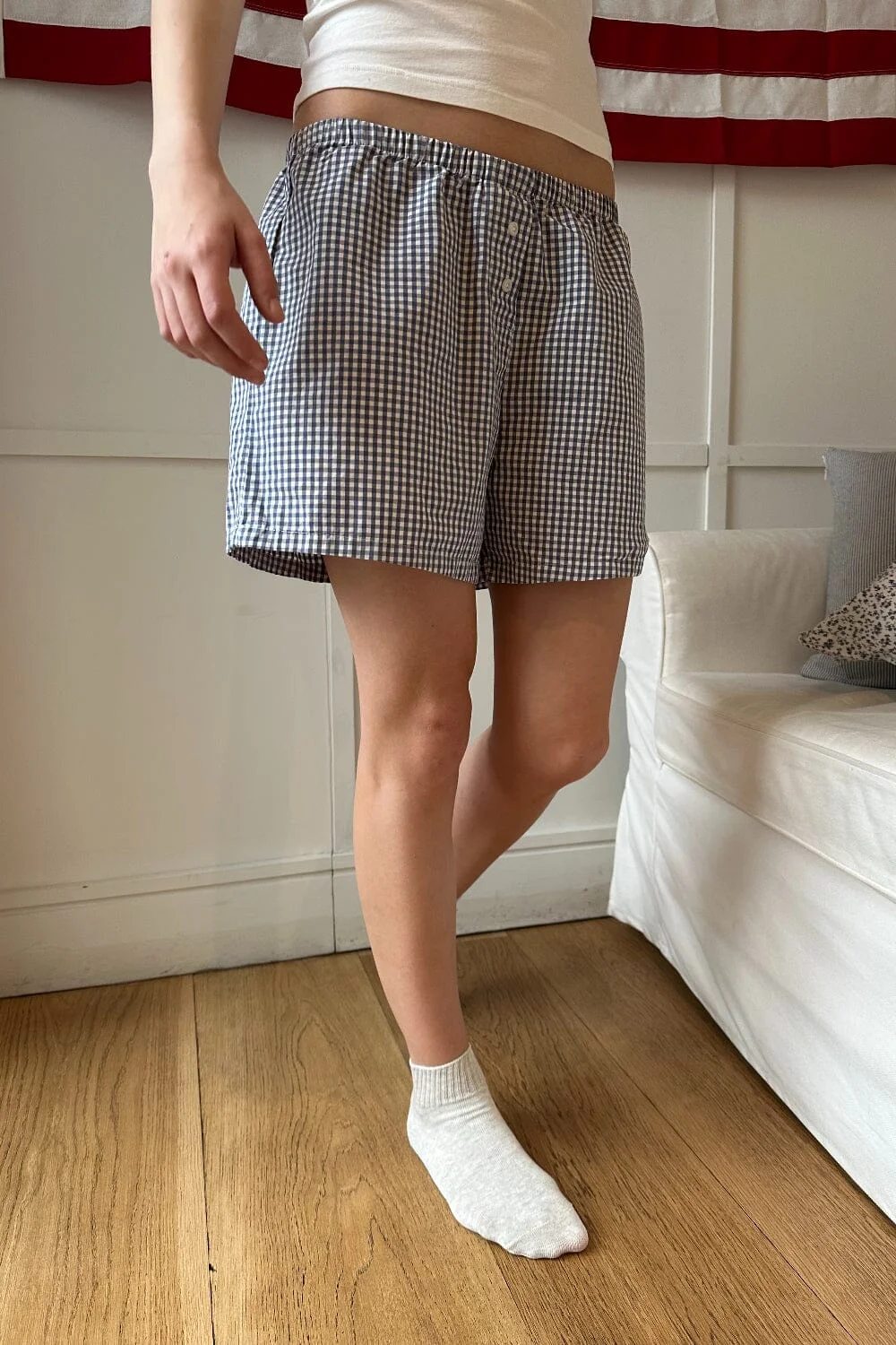 Keira Long Striped Boxer Shorts