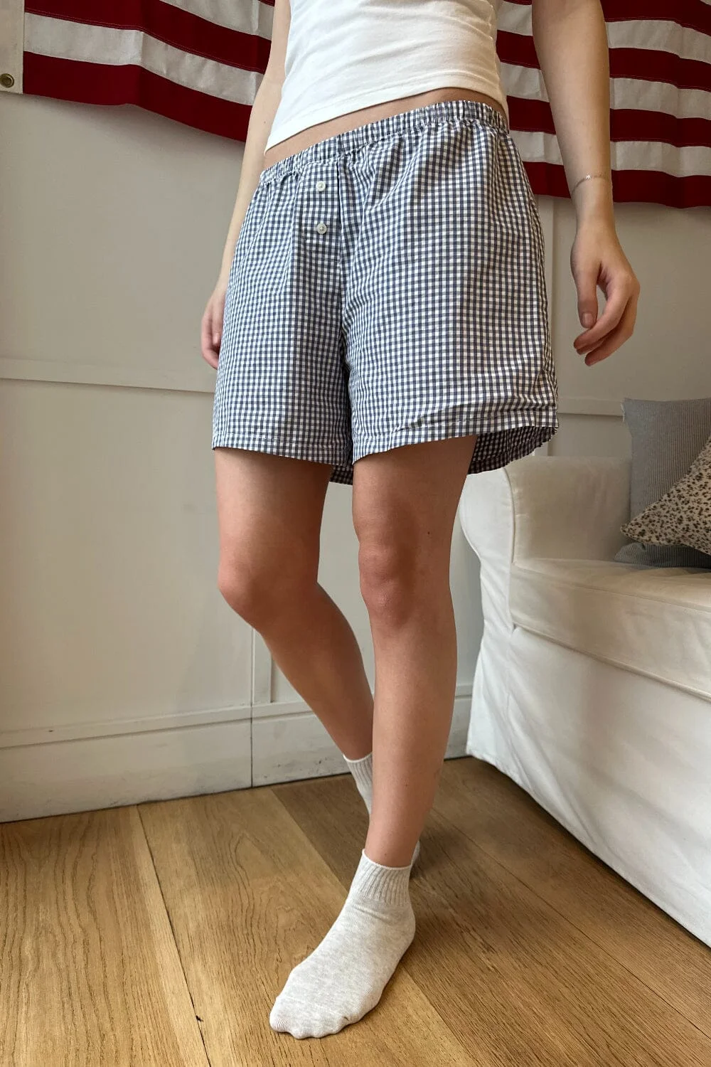 Keira Long Striped Boxer Shorts