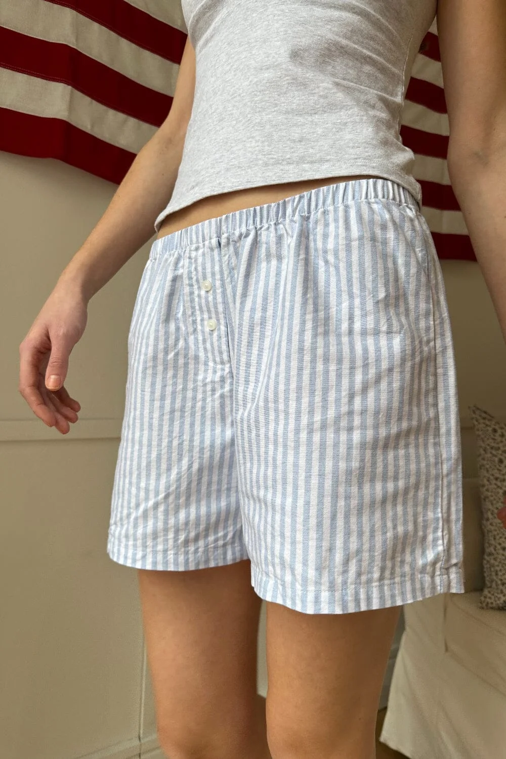 Keira Long Striped Boxer Shorts