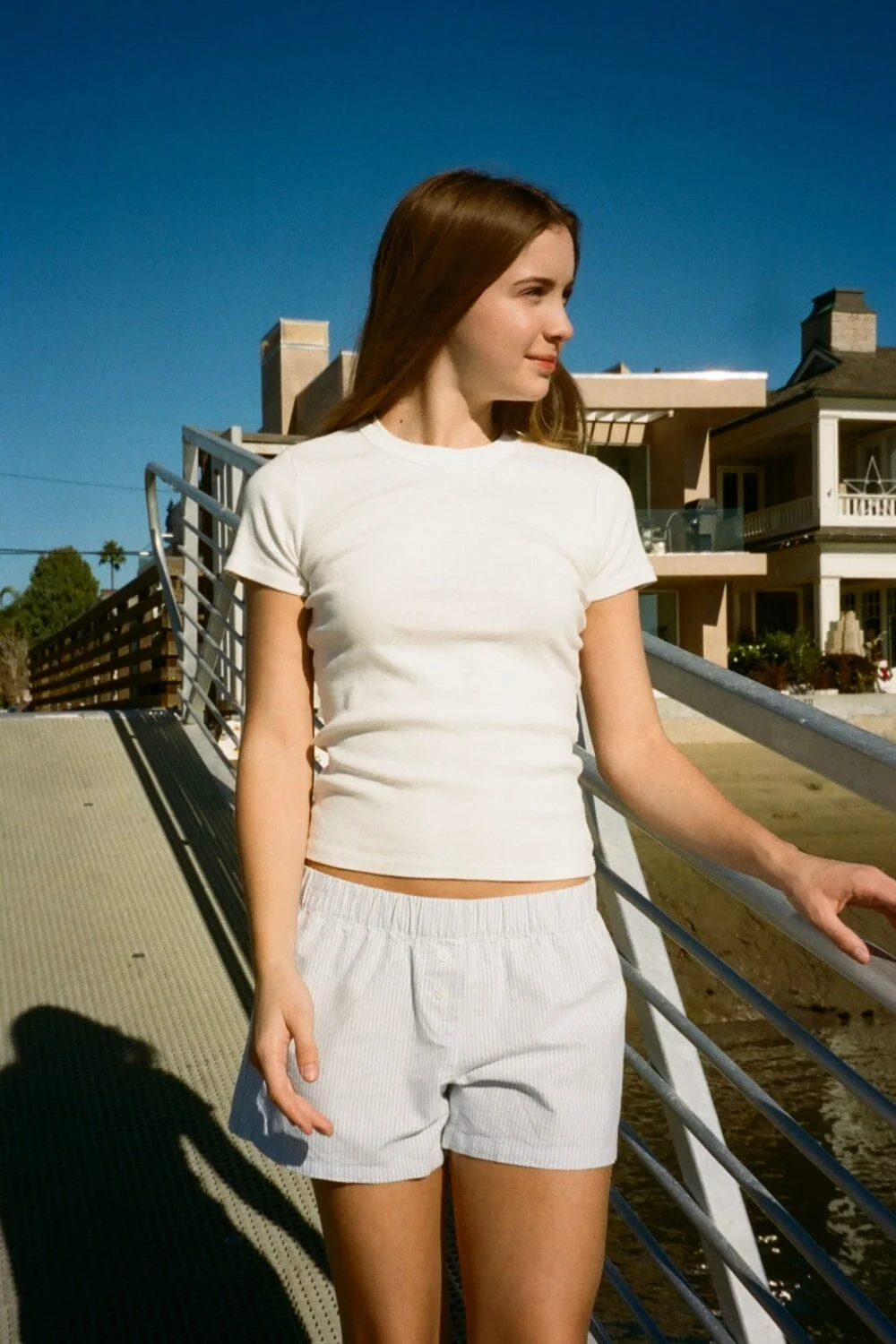 Keira Long Striped Boxer Shorts