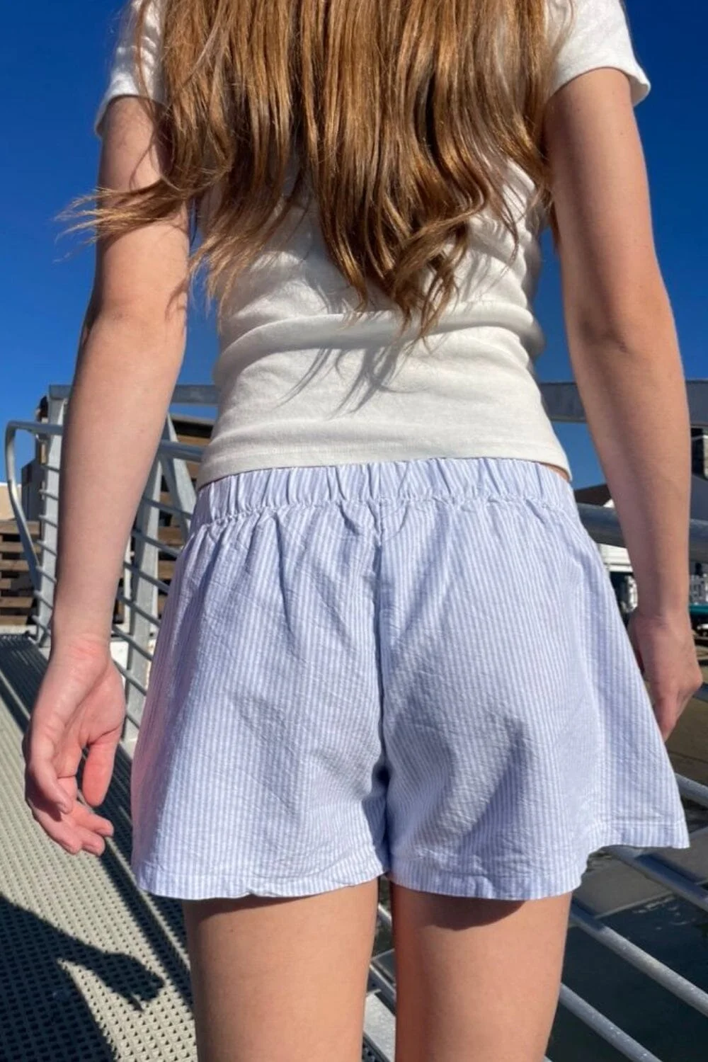 Keira Long Striped Boxer Shorts