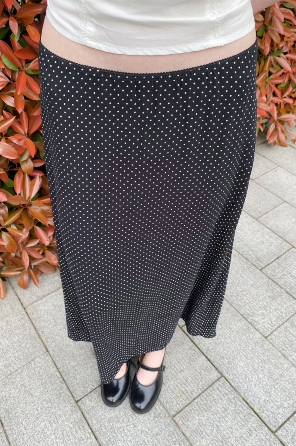 Sephira Polka Dots Midi Skirt